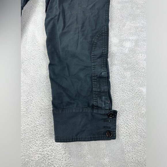 Dolce Gabbana Womens Size 40 EU/4 US/8 UK Navy Blue Button Fly Pants Button Cuff - Picture 12 of 14